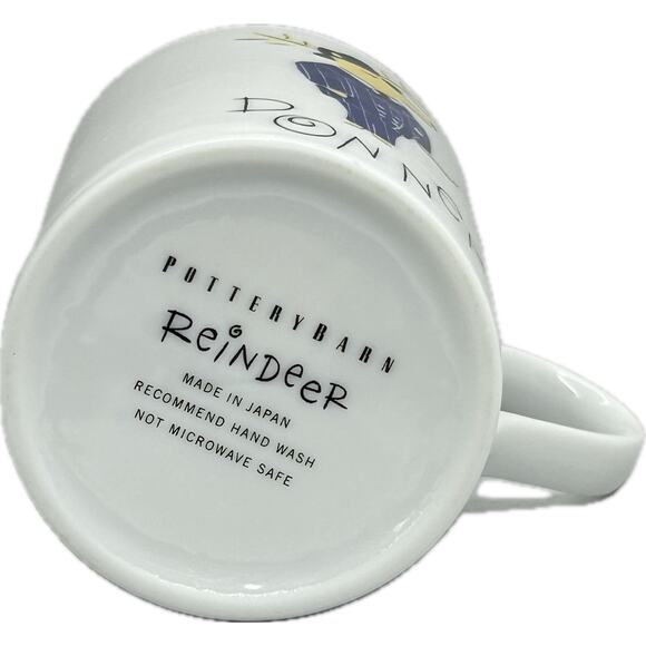 Pottery Barn DONNER Reindeer Porcelain Mug 12 oz. - Picture 7 of 7